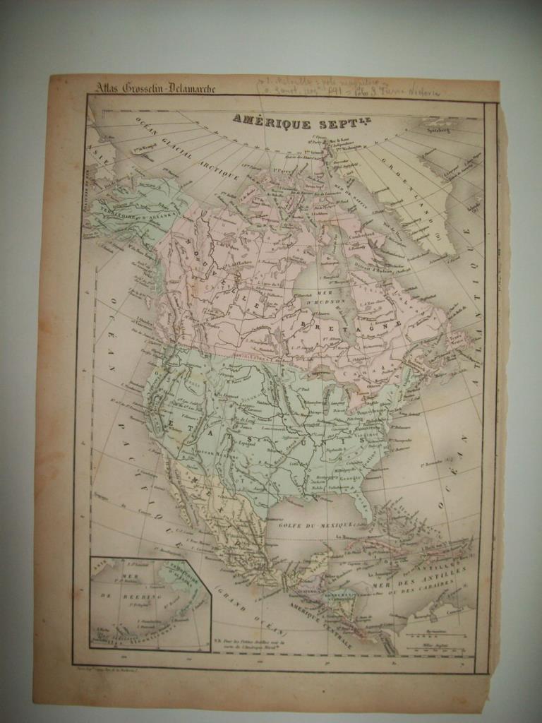 LAMINA 22743: Mapa de Norteamerica