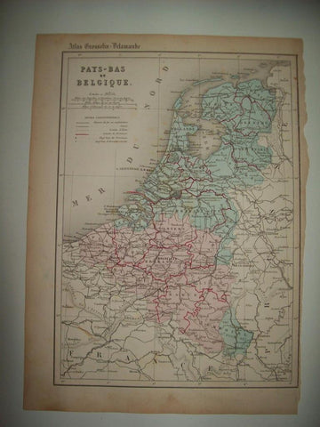 LAMINA 22741: Mapa de los Paises Bajos y Belgica