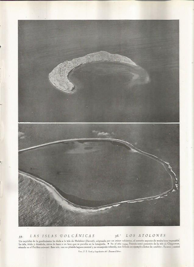LAMINA 22759: Isla Molokini en Hawai e isla Clipperton