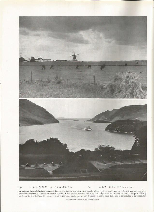 LAMINA 22773: Llanura en Holanda y el rio Hudson