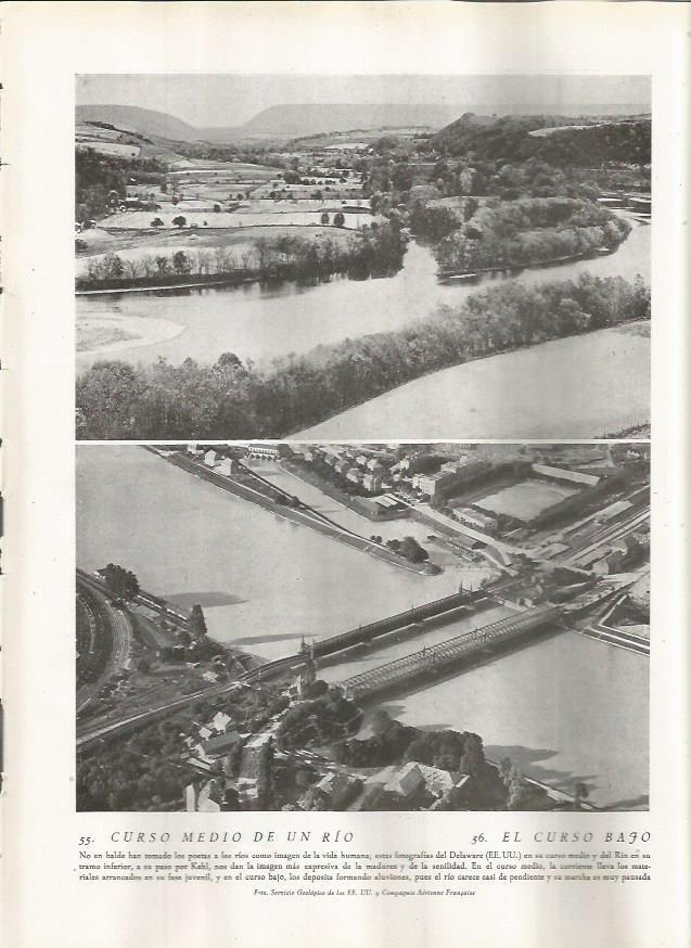 LAMINA 22765: Rio Delaware en USA y rio Rin en Kehl