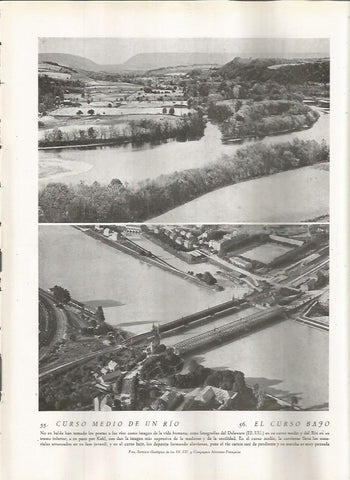 LAMINA 22765: Rio Delaware en USA y rio Rin en Kehl