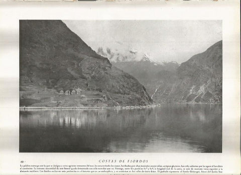LAMINA 22763: Fiordo Geiranger, Noruega