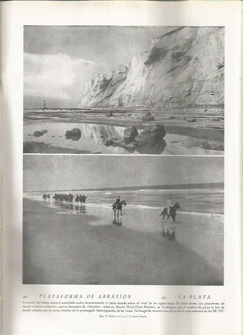 LAMINA 22761: Beachy Head en Gran Bretaña y playa en USA