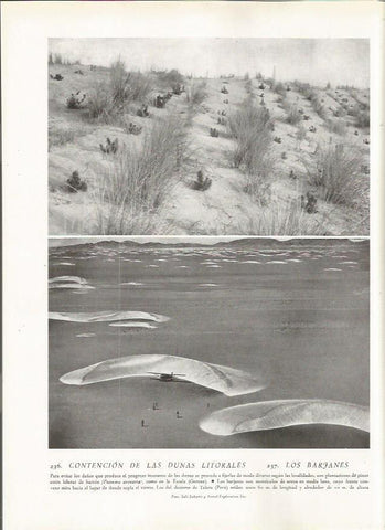 LAMINA 22826: Dunas en L'Escala, Girona y en Talara, Peru