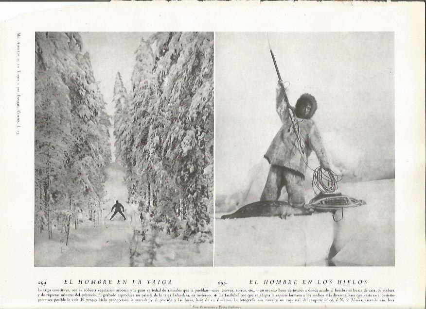 LAMINA 22844: Esquimal y esquiador en Finlandia