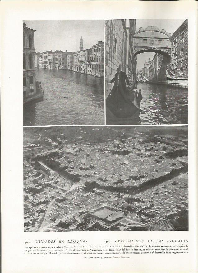 LAMINA 22863: Venecia y Carcassone