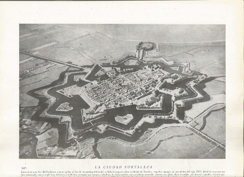 LAMINA 22858: Vista aerea de Naarden, Holanda
