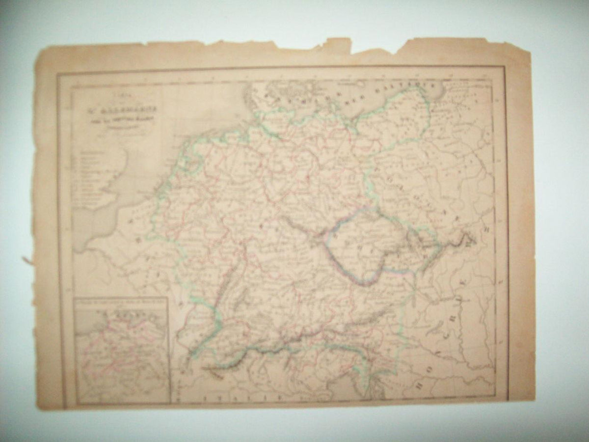 LAMINA 22739: Mapa de Alemania en epoca de los Lombardos