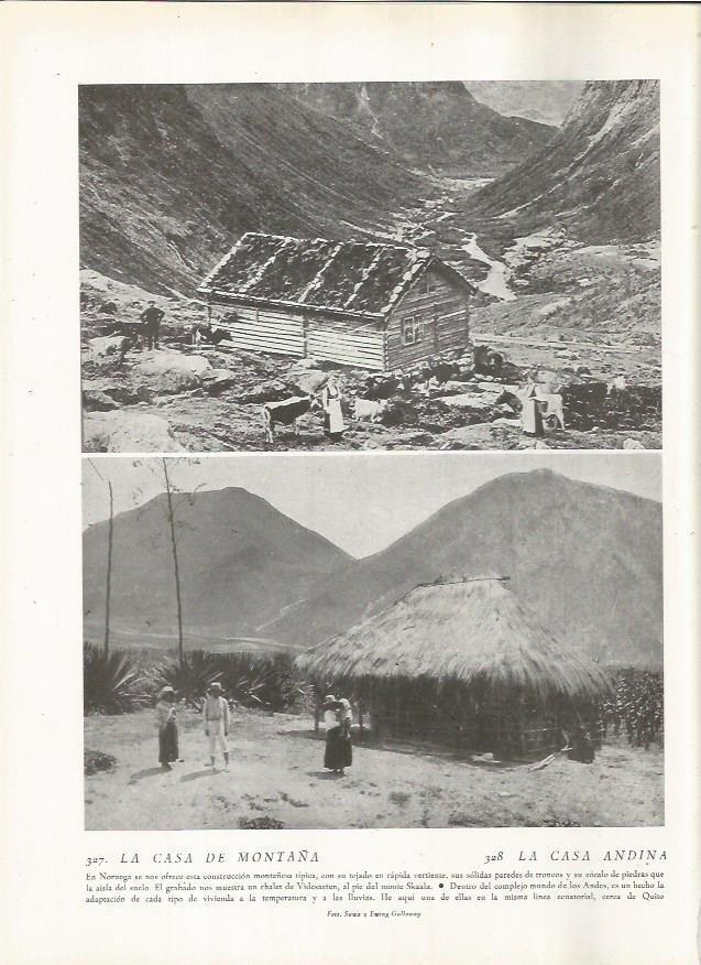 LAMINA 22853: Casa en Noruega y casa en Ecuador