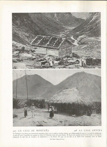 LAMINA 22853: Casa en Noruega y casa en Ecuador