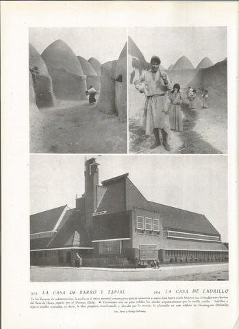 LAMINA 22852: Casas en Siria y edificio de Groninguen, Holanda