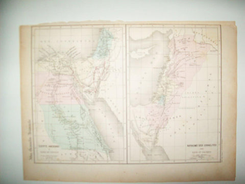 LAMINA 22737: Mapa del Antiguo Egipto e Israel