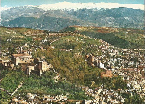 LAMINA 22615: Vista aerea de la Alhambra