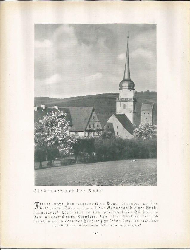 LAMINA 22648: Vista de Fladungen, Alemania