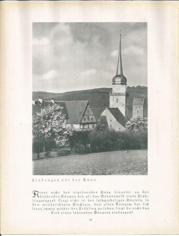 LAMINA 22648: Vista de Fladungen, Alemania