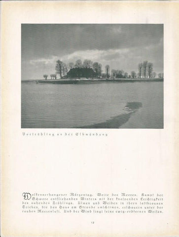 LAMINA 22640: Vista del Elba, Alemania