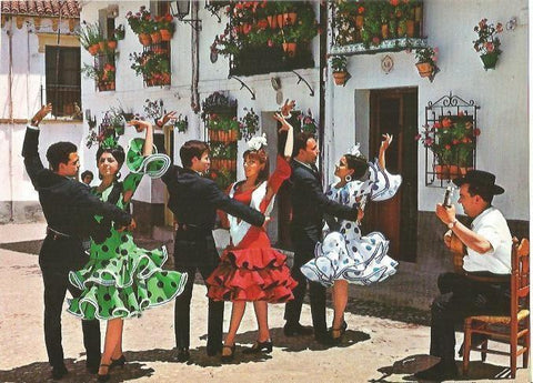 LAMINA 22611: Granada: Gitanos bailando