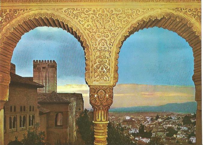 LAMINA 22580: Puesta de sol desde la Alhambra. Granada
