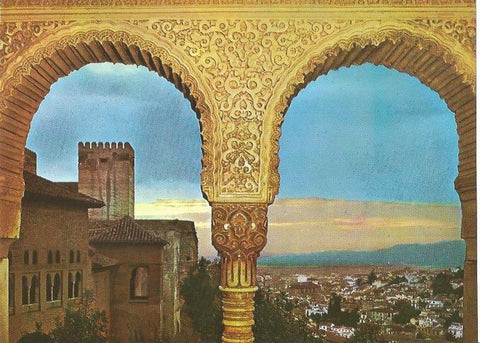 LAMINA 22580: Puesta de sol desde la Alhambra. Granada