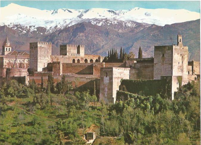 LAMINA 22572: Vista de la Alhambra y Sierra Nevada