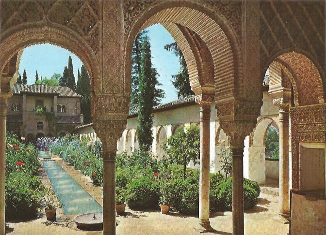 LAMINA 22602: Vista del Patio de la Acequia de la Alhambra