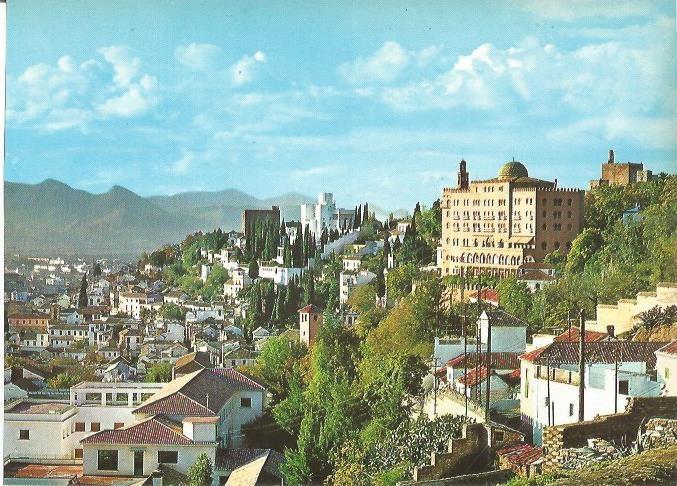 LAMINA 22597: Vista de Granada y la Alhambra