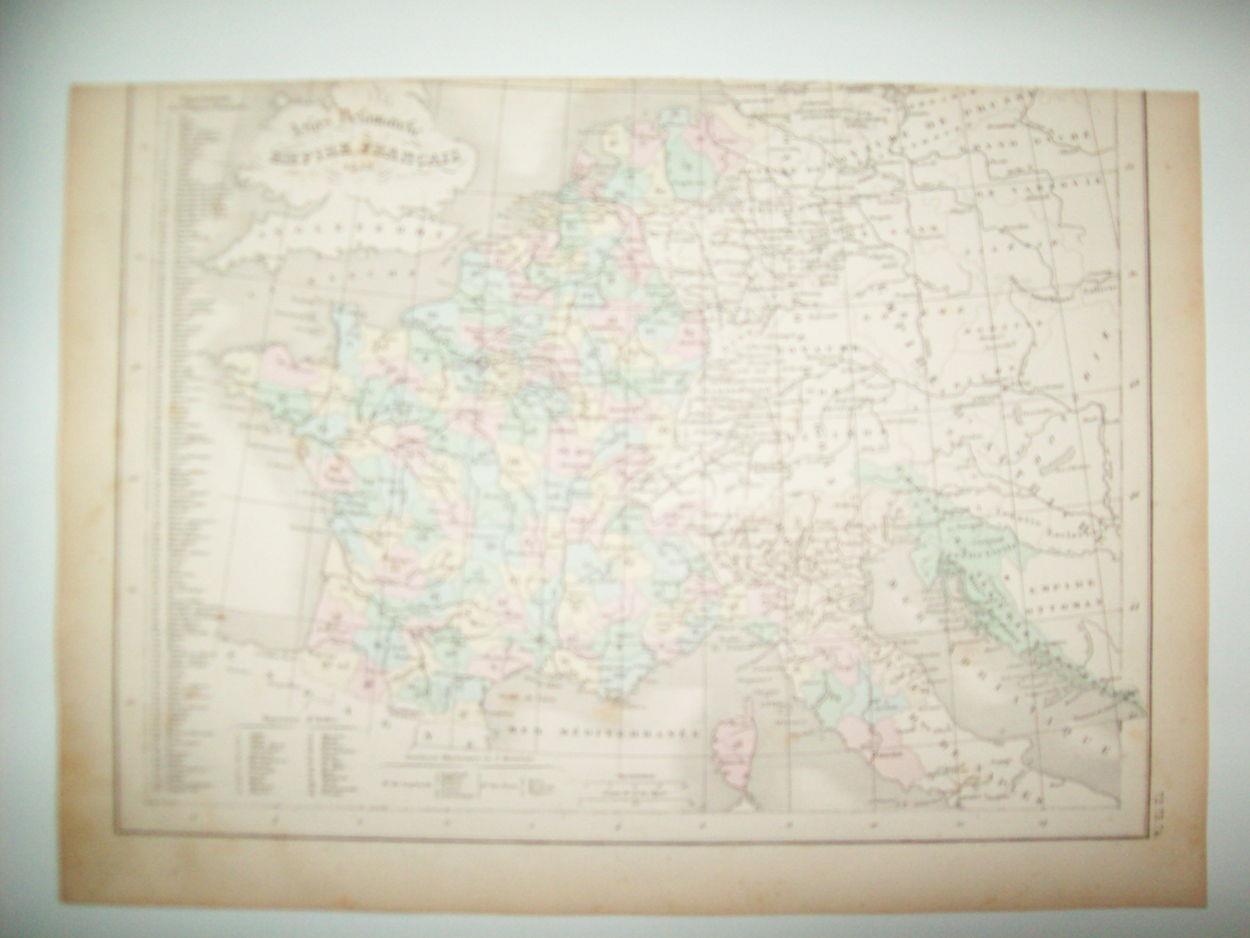 LAMINA 22713: Mapa de Francia en 1812
