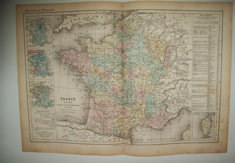 LAMINA 22712: Mapa de Francia en 1789