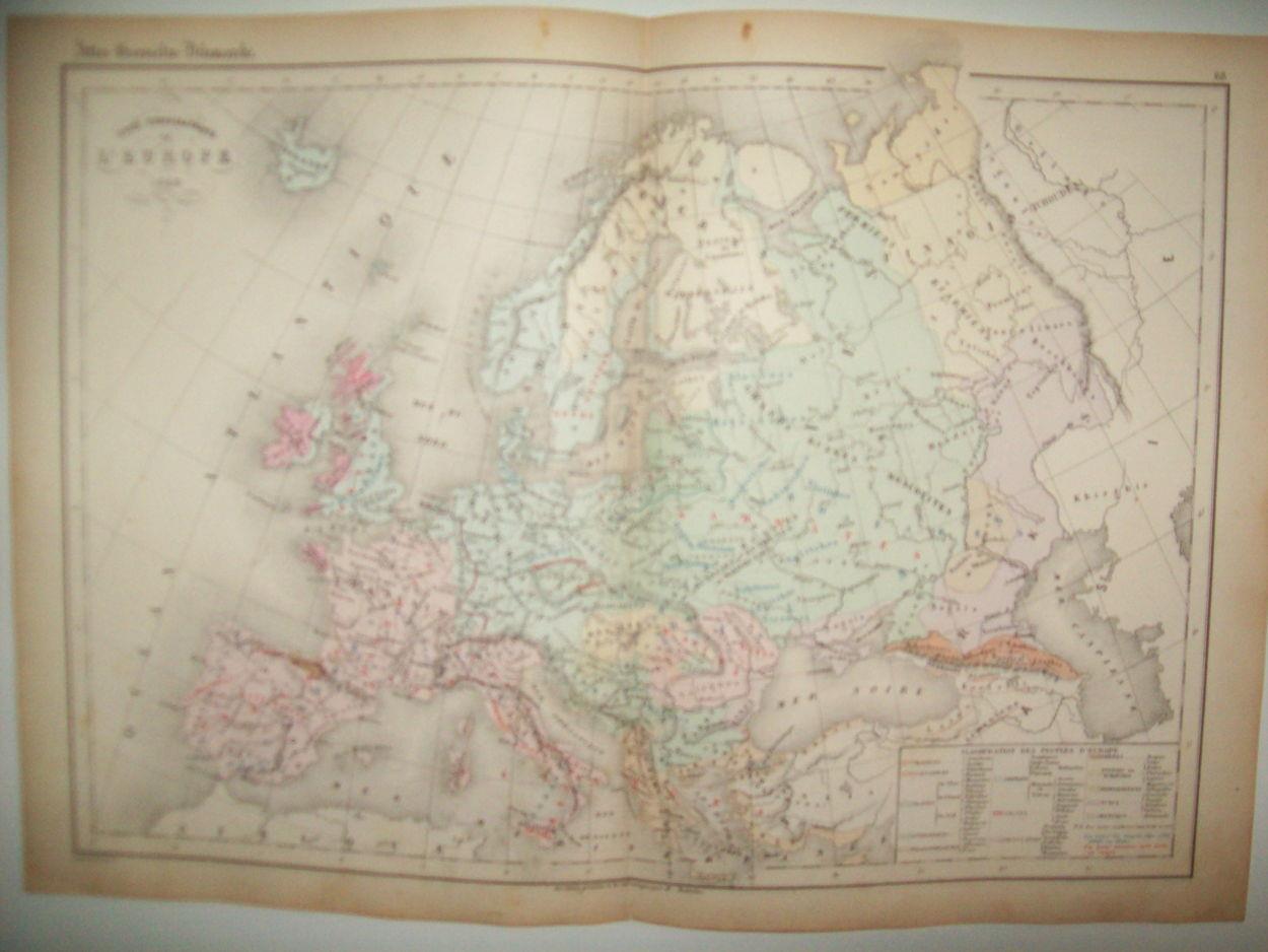 LAMINA 22710: Mapa de Europa en 1860