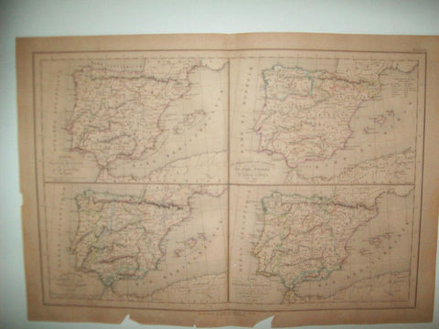 LAMINA 22707: Mapas de la Peninsula Iberica en la Edad Media