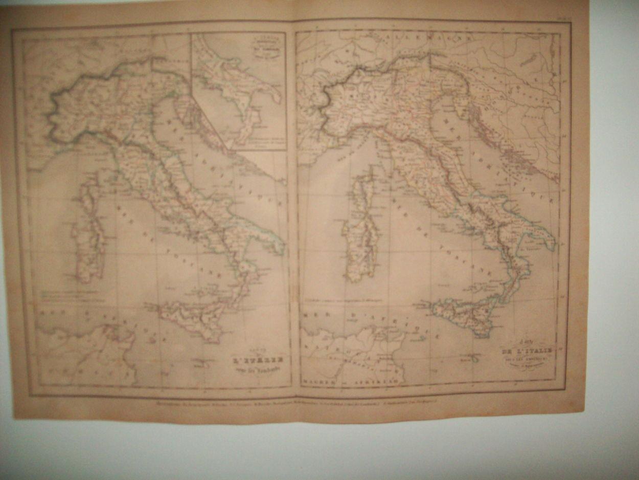 LAMINA 22705:Mapa de Italia en la Edad Media