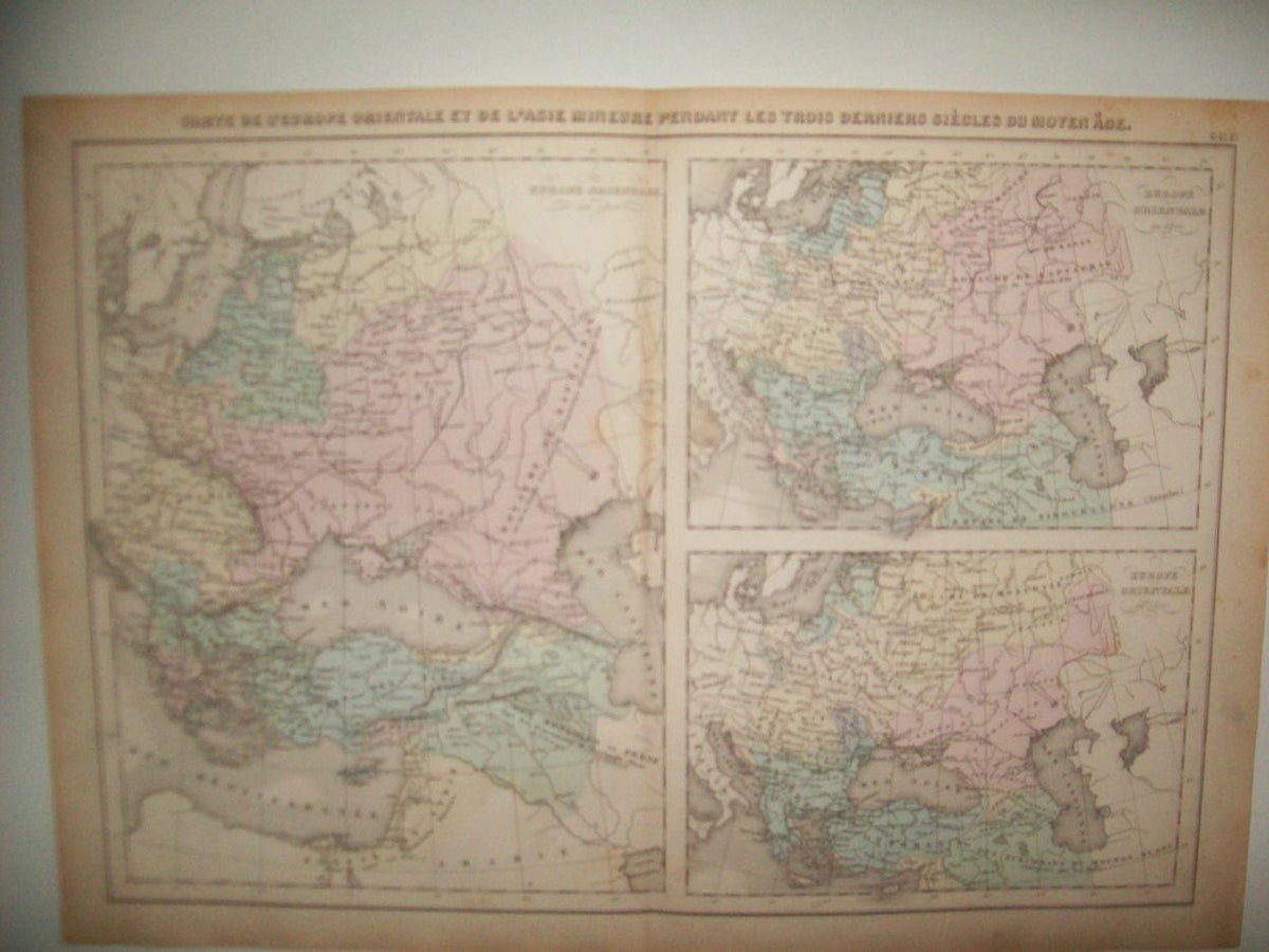 LAMINA 22701: Mapa de Europa oriental y Asia Menor en la Edad Media