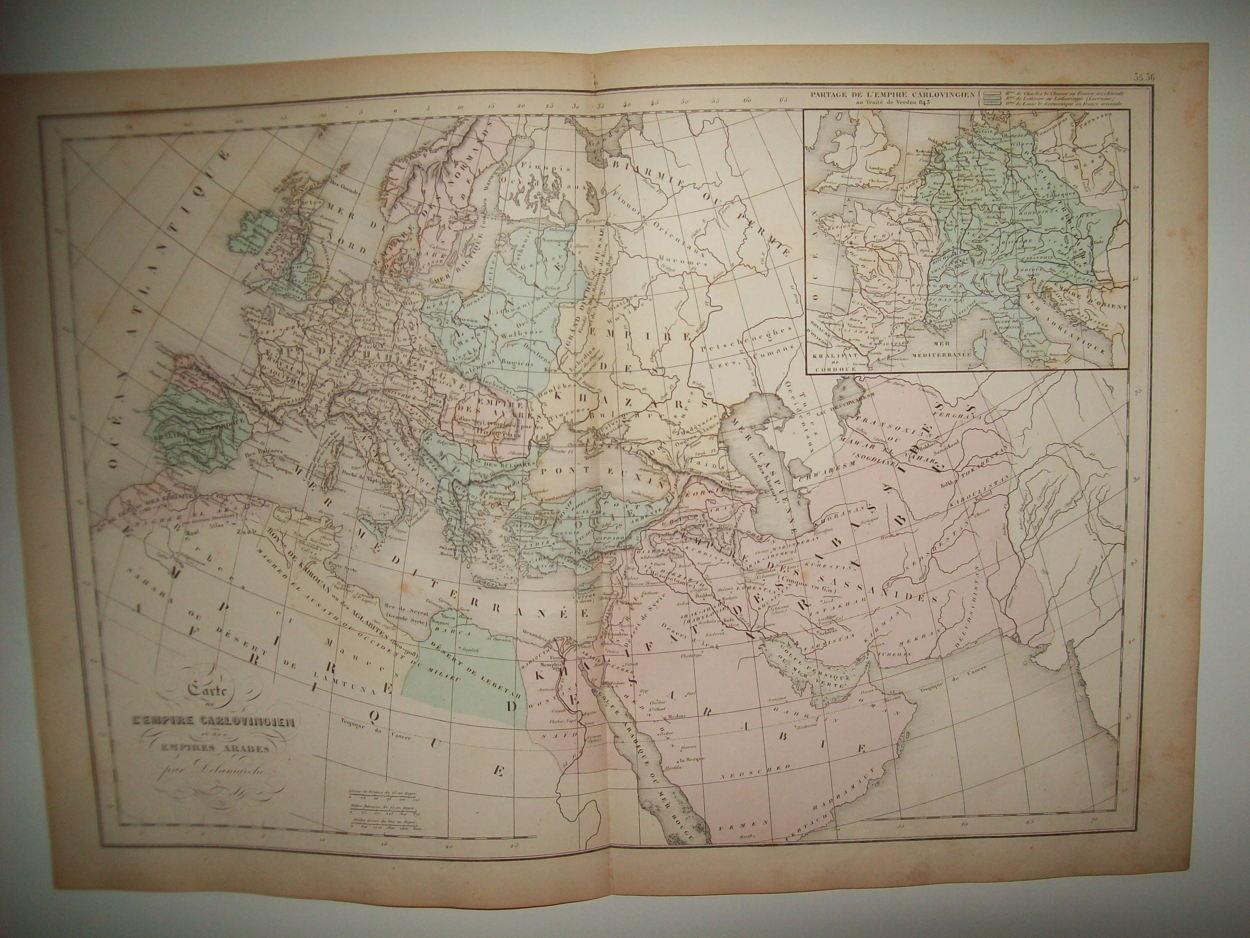 LAMINA 22698: Mapa del Imperio Carolingio