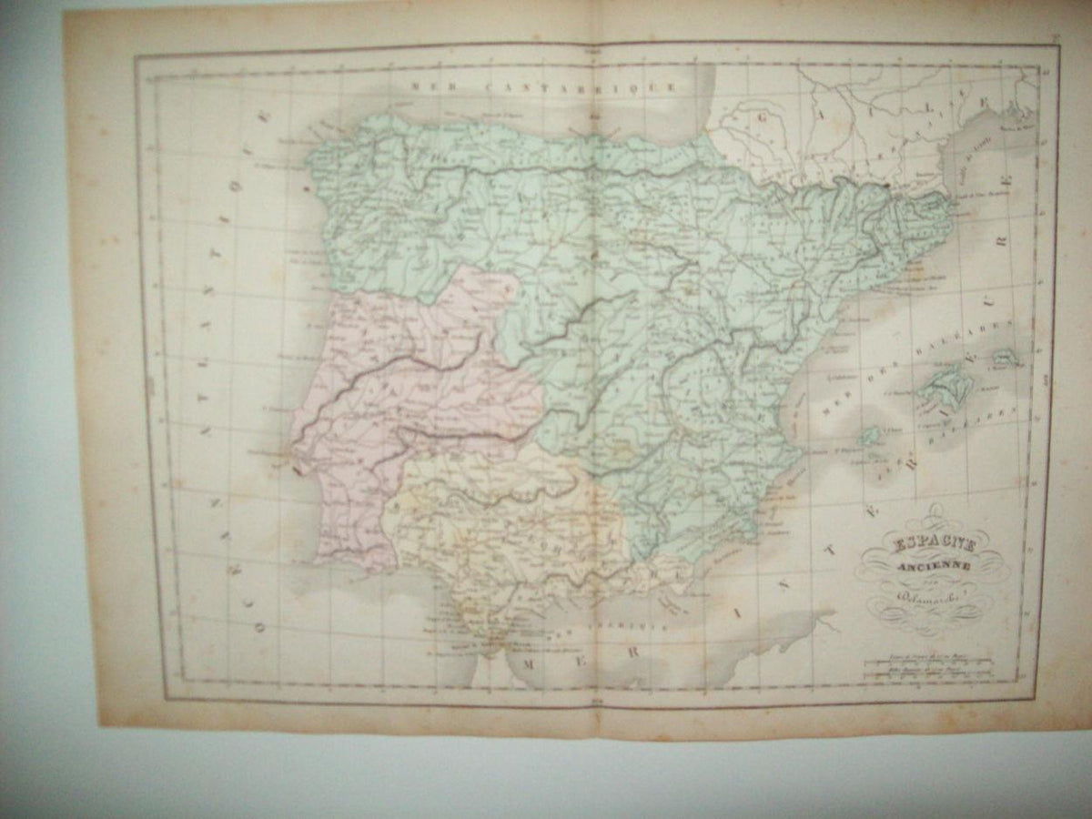 LAMINA 22693: Mapa de España antigua