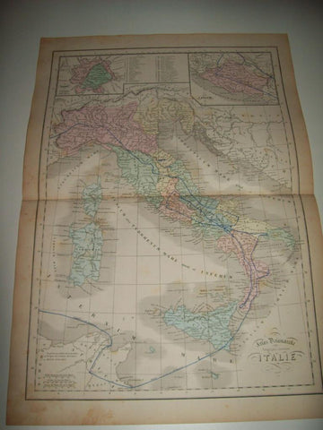 LAMINA 22691: Mapa de la Italia Antigua
