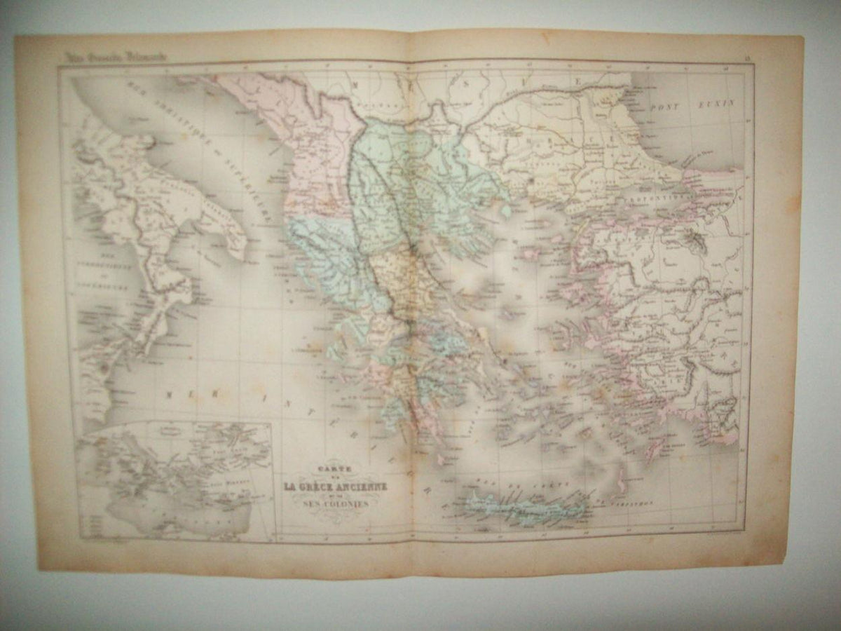 LAMINA 22687: Mapa de Grecia antigua y sus colonias