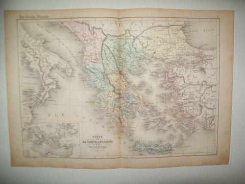 LAMINA 22687: Mapa de Grecia antigua y sus colonias