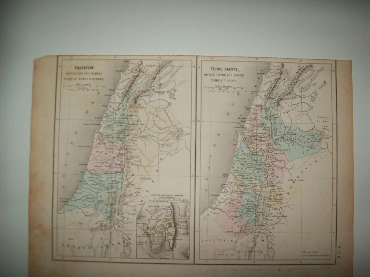LAMINA 22686: Mapa de Palestina y Tierra Santa
