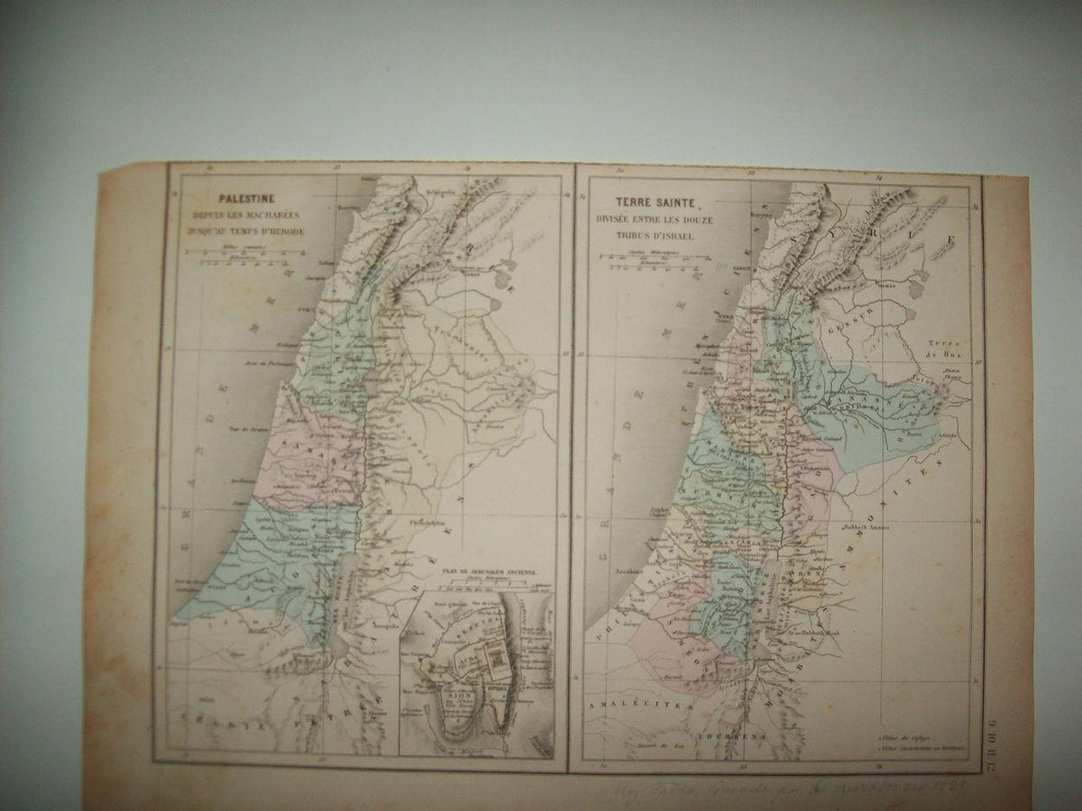 LAMINA 22686: Mapa de Palestina y Tierra Santa