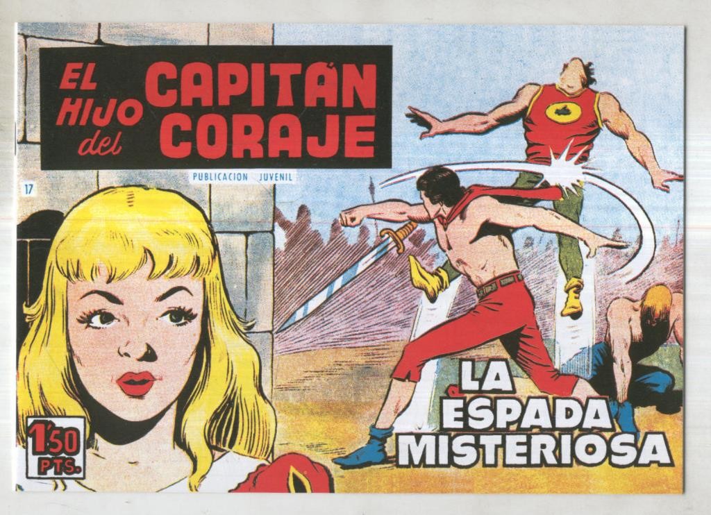 El Hijo del Capitan Coraje facsimil numero 17: la espada misteriosa