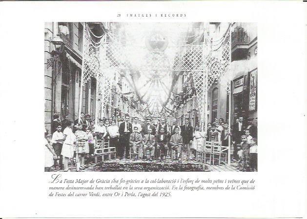 LAMINA 23735: Comision de Fiestas de la calle Verdi, año 1925