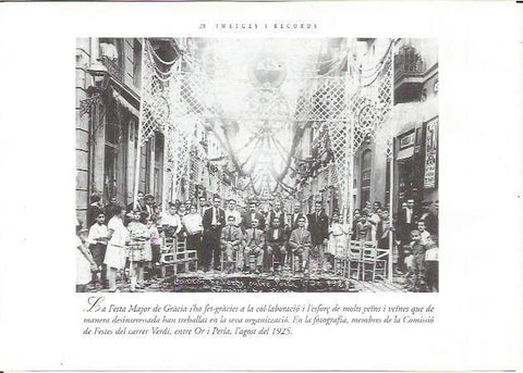 LAMINA 23735: Comision de Fiestas de la calle Verdi, año 1925