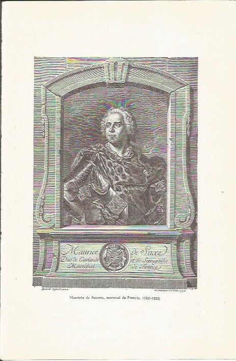 LAMINA 23762: Maurice de Sajonia, mariscal de Francia