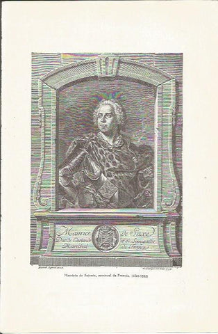 LAMINA 23762: Maurice de Sajonia, mariscal de Francia