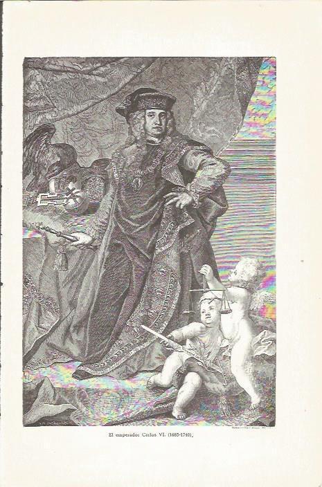 LAMINA 23760: Emperador Carlos VI