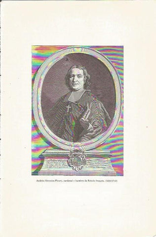 LAMINA 23758: Cardenal Andres Hercules Fleury