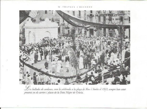 LAMINA 23755: Sardanas en la plaza Rius i Taulet, año 1912