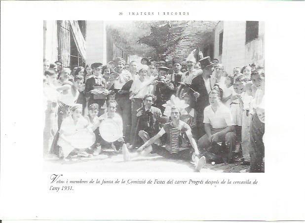 LAMINA 23739: Comision de Fiestas calle Progres, año 1931