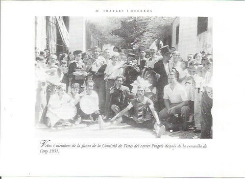LAMINA 23739: Comision de Fiestas calle Progres, año 1931